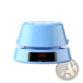 Light blue plastic electric skipping rope machine with automatic counter and red digital display showing 888