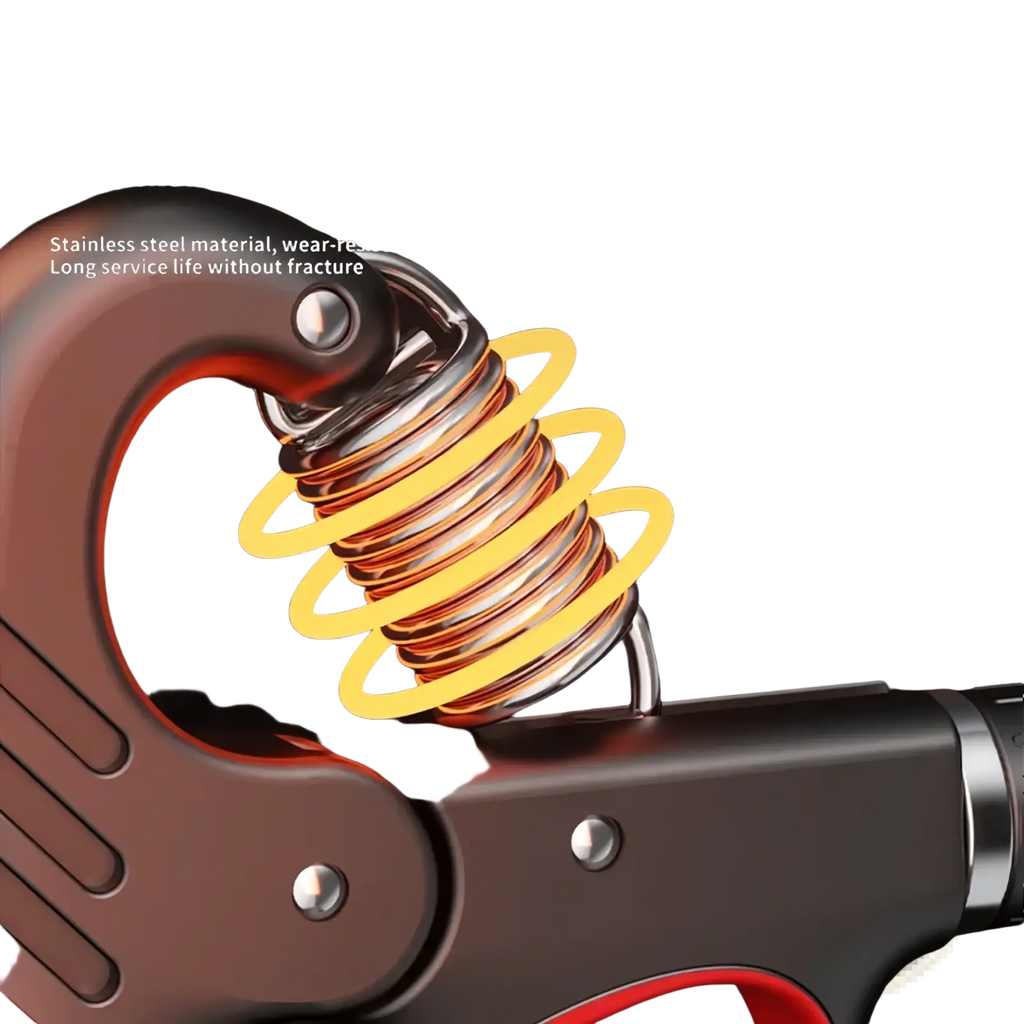 Electronic grip strength trainer stainless steel spring with thickened durable design for enhanced strength and longevity