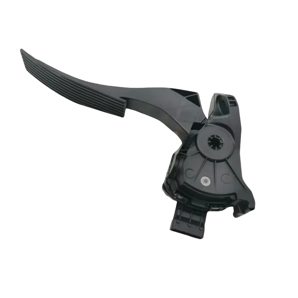Black plastic electronic throttle pedal assembly for gm cars with textured footplate and molded mounting bracket