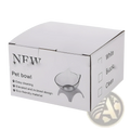 White cardboard box for elevated cat bowl tilted 15 degree double feeder stand with black text and graphics