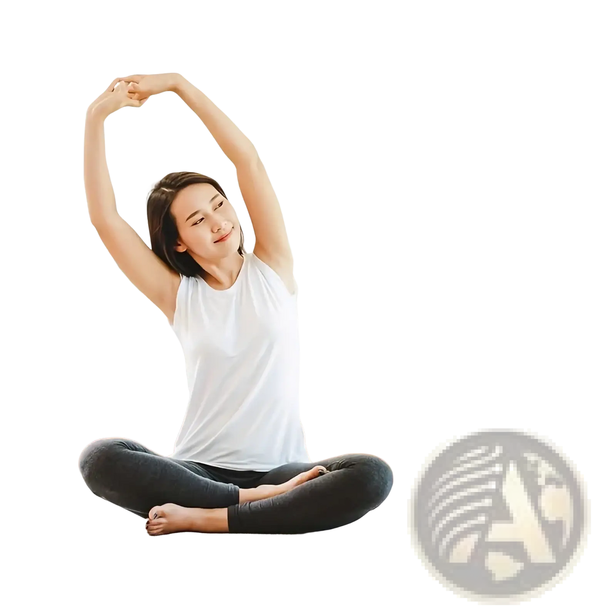 Black textured foam roller with circular grip end for epp triangle foam yoga block and roller product use