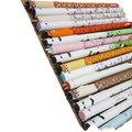 A set of six colorful erasable animal gel pens with cute cartoon designs and vibrant patterns for writing and drawing