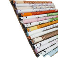 A set of six colorful erasable animal gel pens with cute cartoon designs and vibrant patterns for writing and drawing