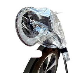 Transparent plastic ev charger rain cover magnetic waterproof port protector designed to shield charging ports