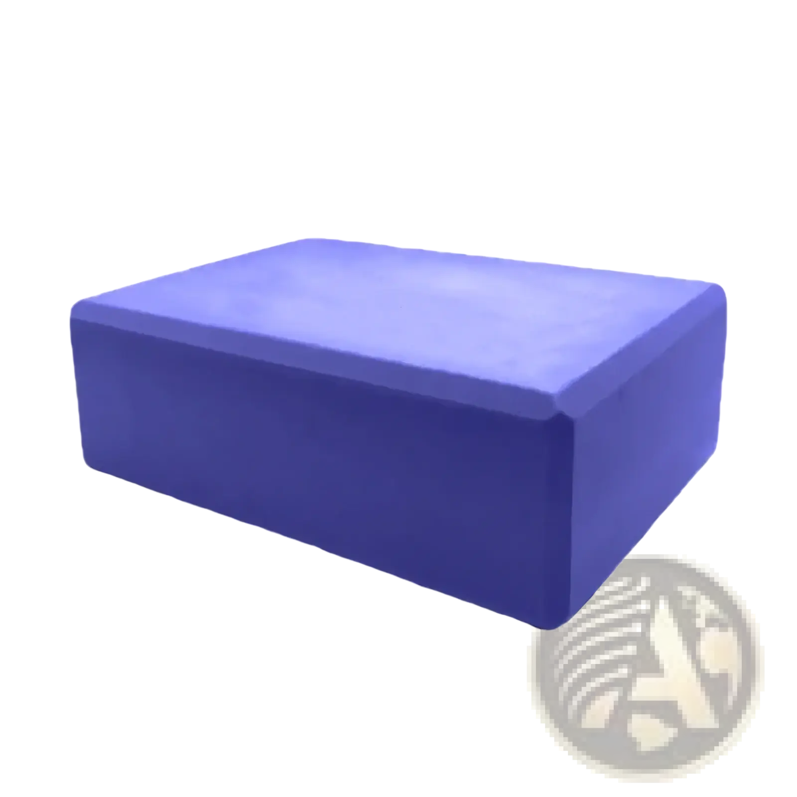 Periwinkle blue eva foam yoga block designed for fitness exercise and support during yoga practice