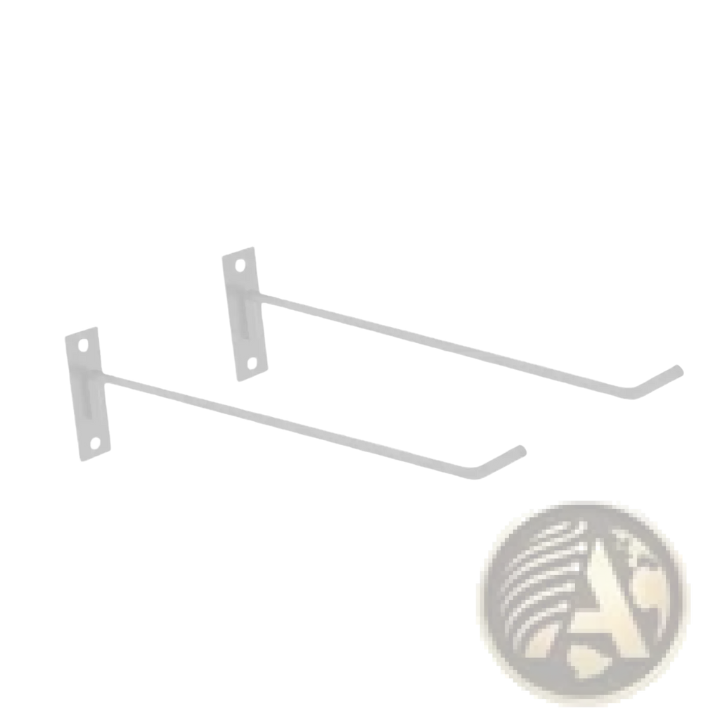 White metal wall-mounted display hooks for exercise ball wall mount holder iron storage rack use