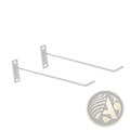 White metal wall-mounted display hooks for exercise ball wall mount holder iron storage rack use