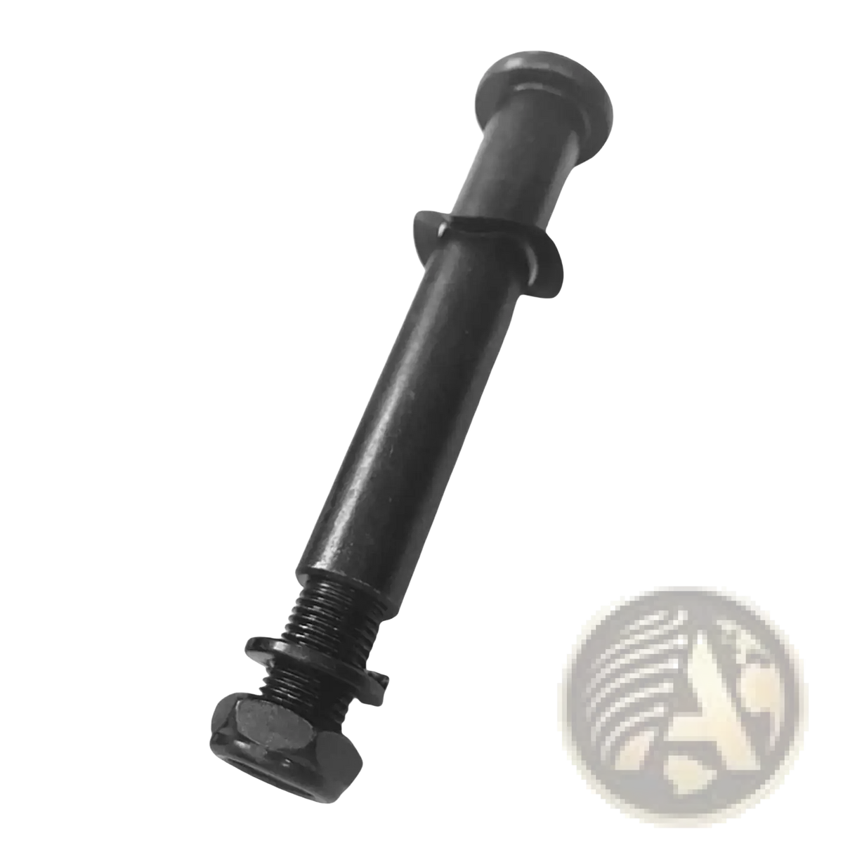 Black metal exercise bike replacement bolt with threaded shaft and hexagonal head for adjustment knob use