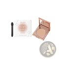 Rose gold compact eye concealer with creamy ivory white powder and applicator for sensitive skin coverage