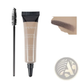 A sleek translucent blonde eyebrow henna gel tube with black cap and brush applicator waterproof liquid tint tattoo kit