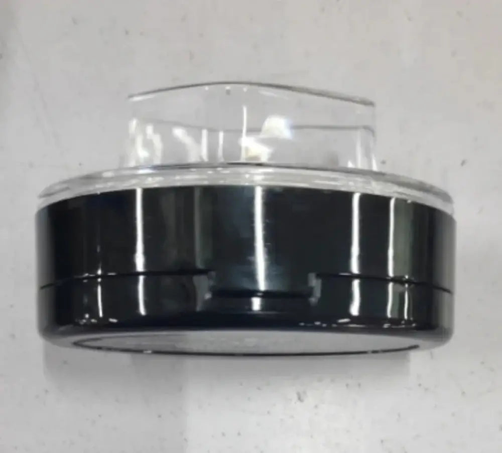 Black and clear plastic circular container with transparent lid for professional waterproof eyebrow stamp and stencil kit