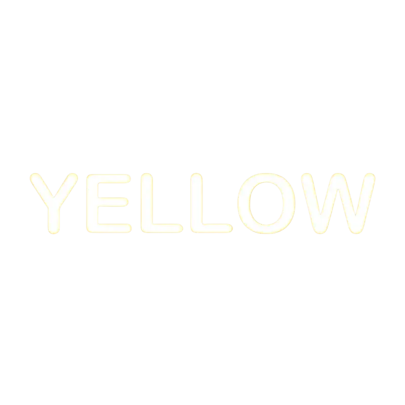 Eyelash wall stickers for nordic girl bedroom decor with solid yellow background and bold white yellow text