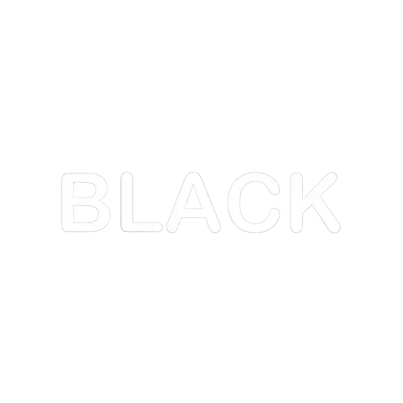 Eyelash wall stickers featuring the word black in bold white sans-serif font for nordic girl bedroom decor