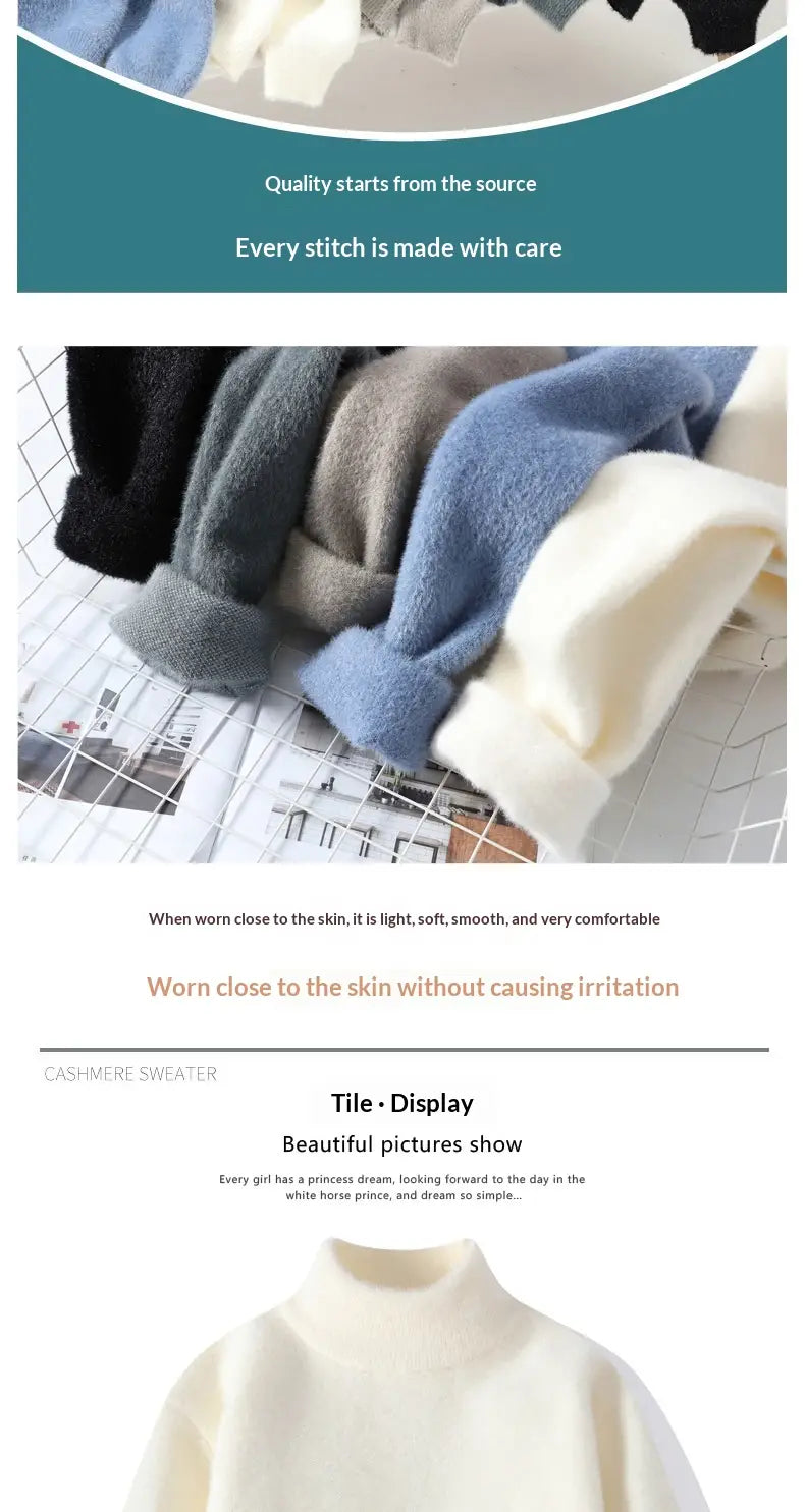 Men half turtleneck sweater warm knit pullover made of soft cozy cashmere in solid colors including black blue gray and cream.