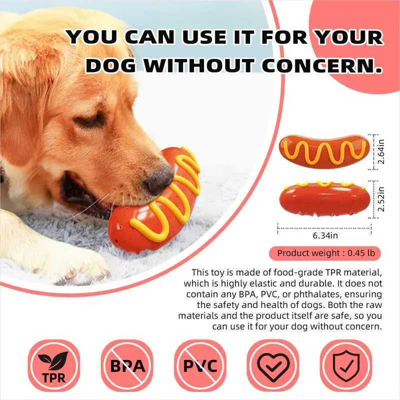 Juguete indestructible para masticar perros con sonido, limpiador de dientes de goma