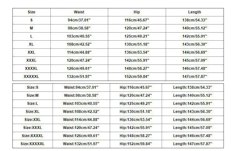 the size chart for printed button casual linen pants shows measurements in centimeters and inches for sizes s to xxxxl.