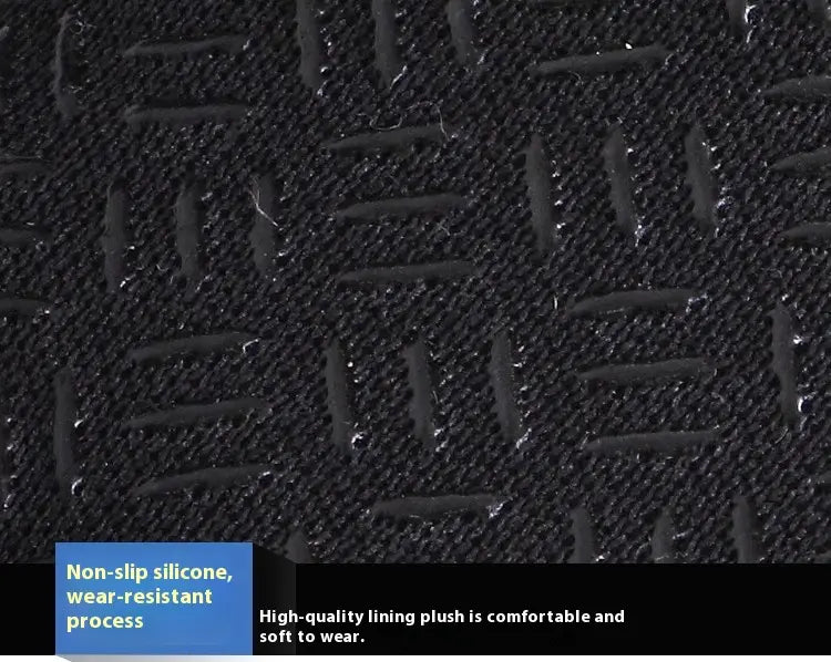 Black non-slip silicone mat with a textured diamond-patterned surface designed for usb heated cycling gloves providing touchscreen windproof warmth.