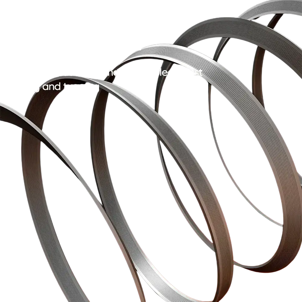 Silver durable tear-resistant belt loops with ribbed texture on fast charging phone charger with retractable cable