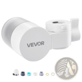 White plastic vevoor faucet mount water filter with cylindrical body and integrated handle for kitchen purification