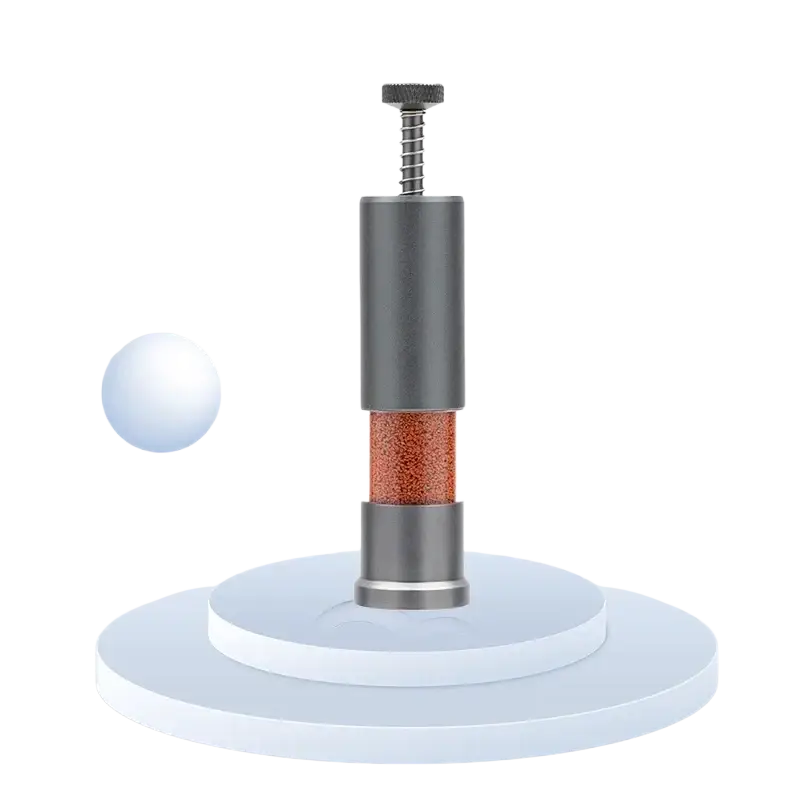 Aquapro feeder mini aquarium accessories small fish food dispenser with metallic gray water filter and orange media chamber