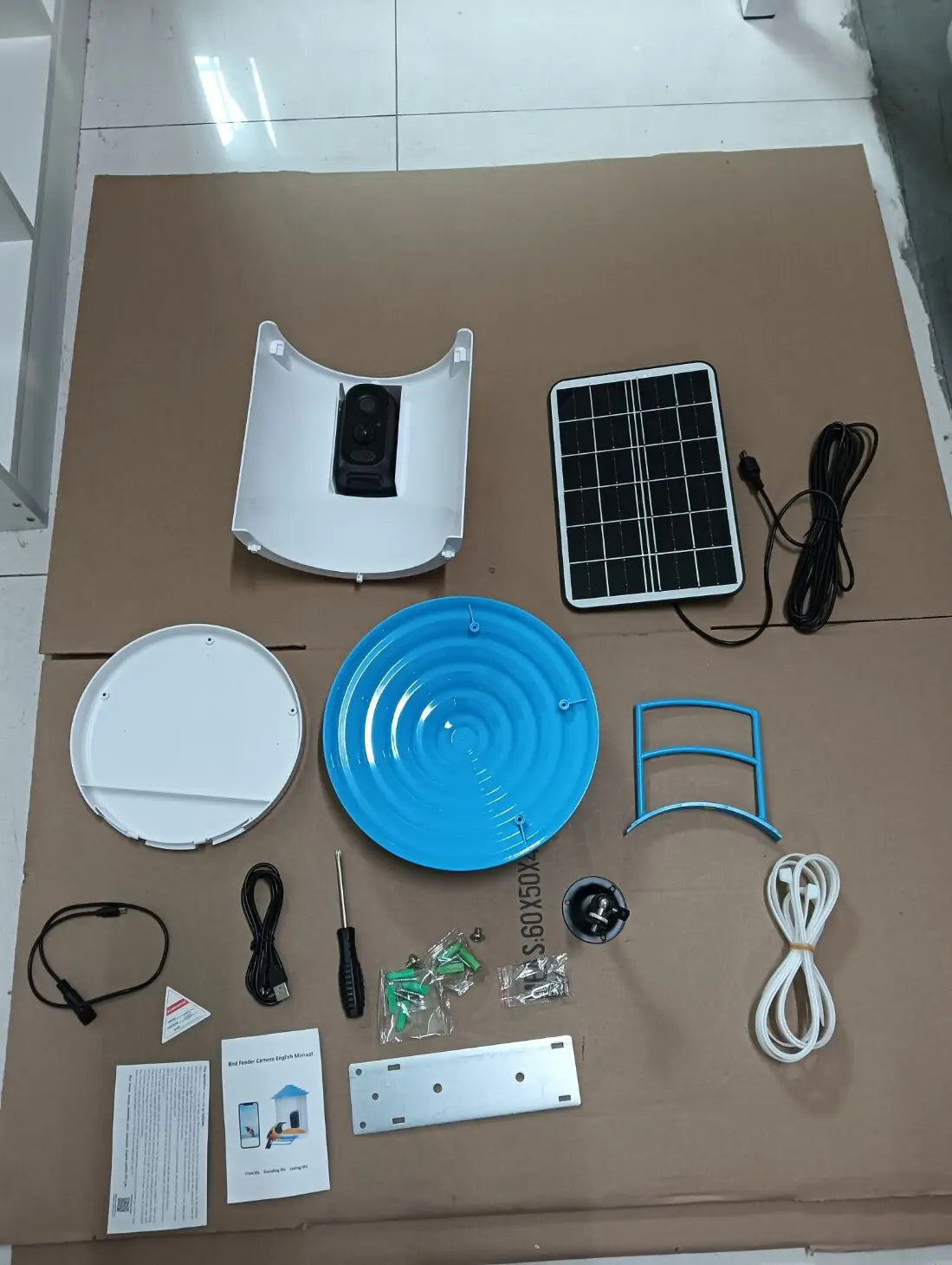 Comedero inteligente para aves con cámara WiFi solar con IA de 1080p, IP65