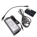 Black au power supply adapter with coiled cables for fiber fusion splicer charger from mainland china