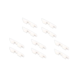 White plastic fixing clips 10 pieces buckle fixing clip for drawer divider accessories
