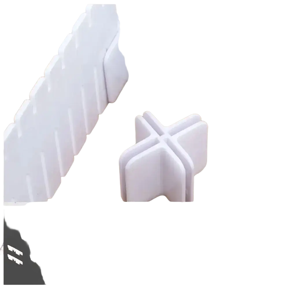 White plastic interlocking fence panels with buckle fixing clip designed for diy garden or room dividers accessories