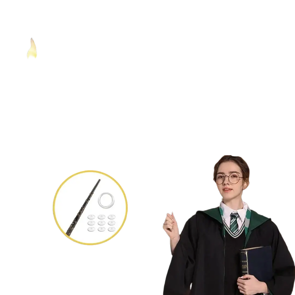 White led floating candles with realistic wax texture and glowing yellow flame effect with magic wand remote control