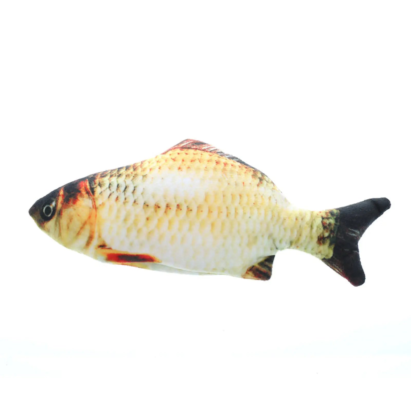 Juguete para gatos de pez que se agita, peluche realista con catnip, 30 cm
