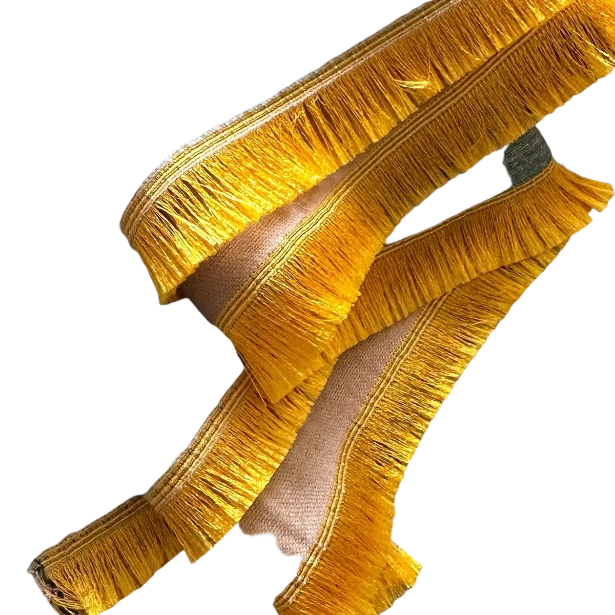 Floral cashmere winter scarf shawl with teal woven textile and vibrant golden fringe detailing along the edges