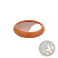 Terracotta oval-shaped food storage container with clear glass lid and glossy finish from 4pc Fresh Keeping Box set