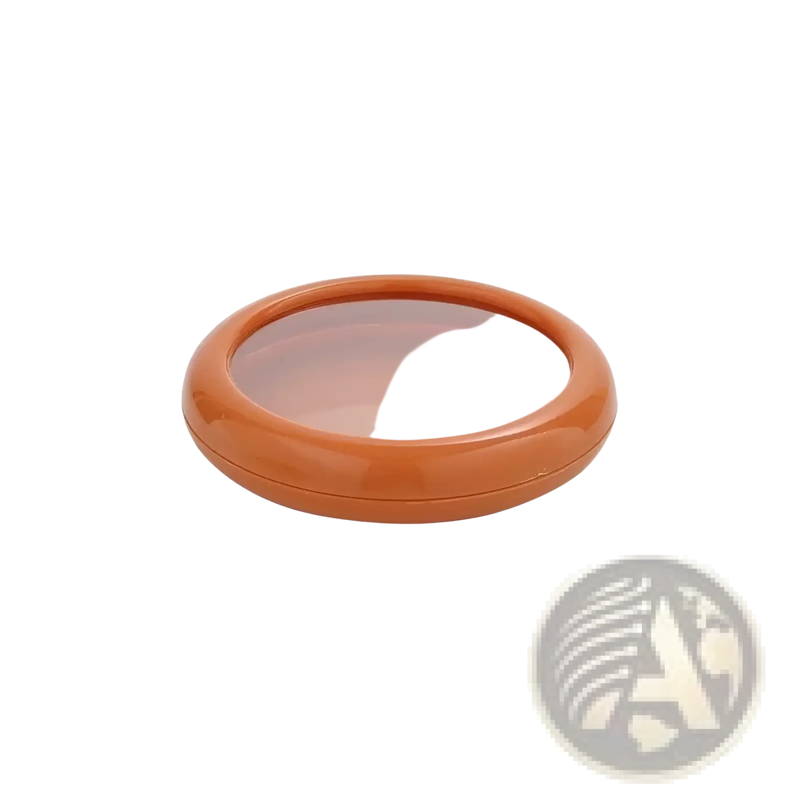 Terracotta oval food storage container with clear glass top and glossy finish from fresh keeping box 4pc set