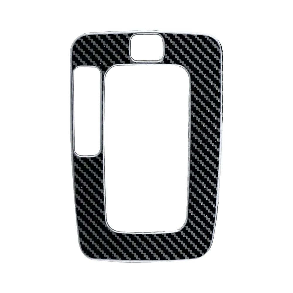 Black carbon fiber textured phone case cover with silver metallic trim for Ford Everest Ranger interior trim protection