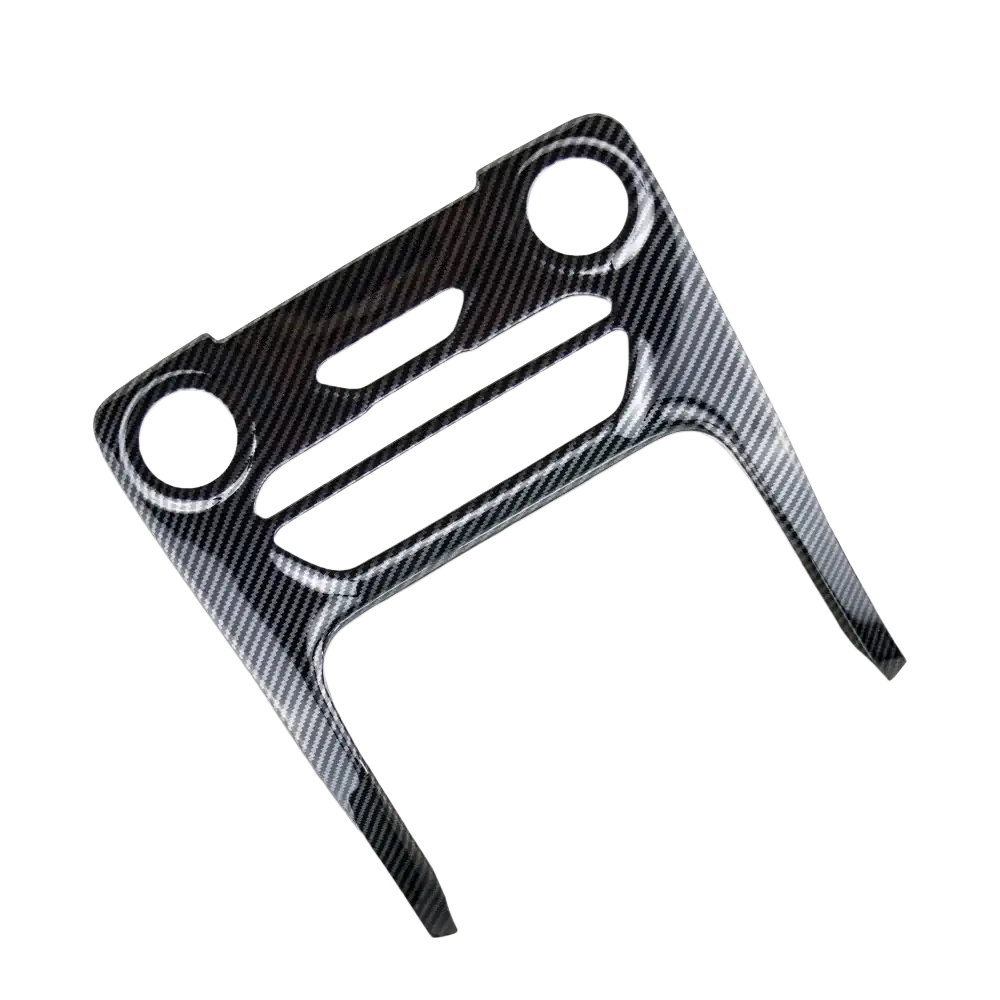 Ford Everest Ranger carbon fiber interior trim cover in black with textured finish featuring circular cutouts and horizontal slots