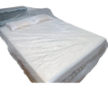 White plastic mattress cover transparent plastic protector film for furniture dust protection and durability