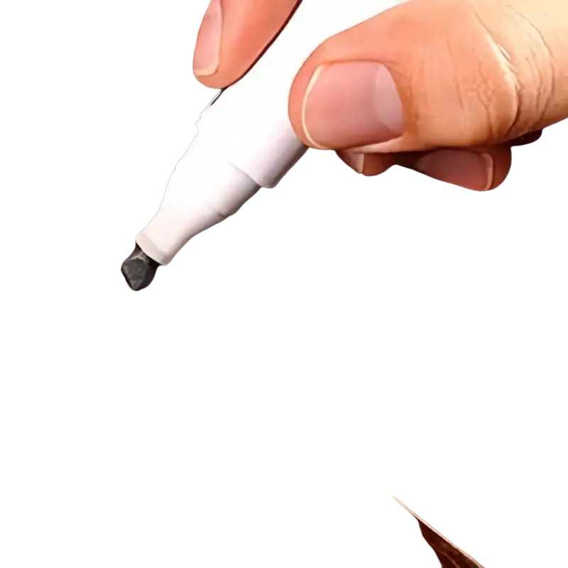 White wood furniture repair pen from furniture repair pen and wax sticks set repairing crack in dark brown wood