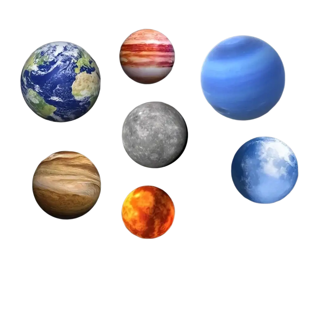 The galaxy projector led night light features vibrant stylized planets including earth jupiter saturn uranus neptune and venus