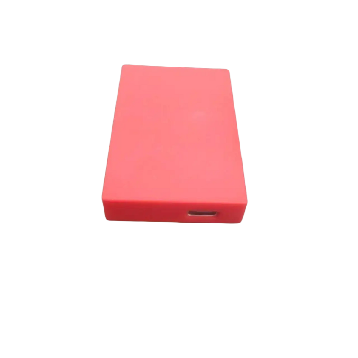 Red rectangular external hard drive with usb port beside game card storage box v2 pink accessory case
