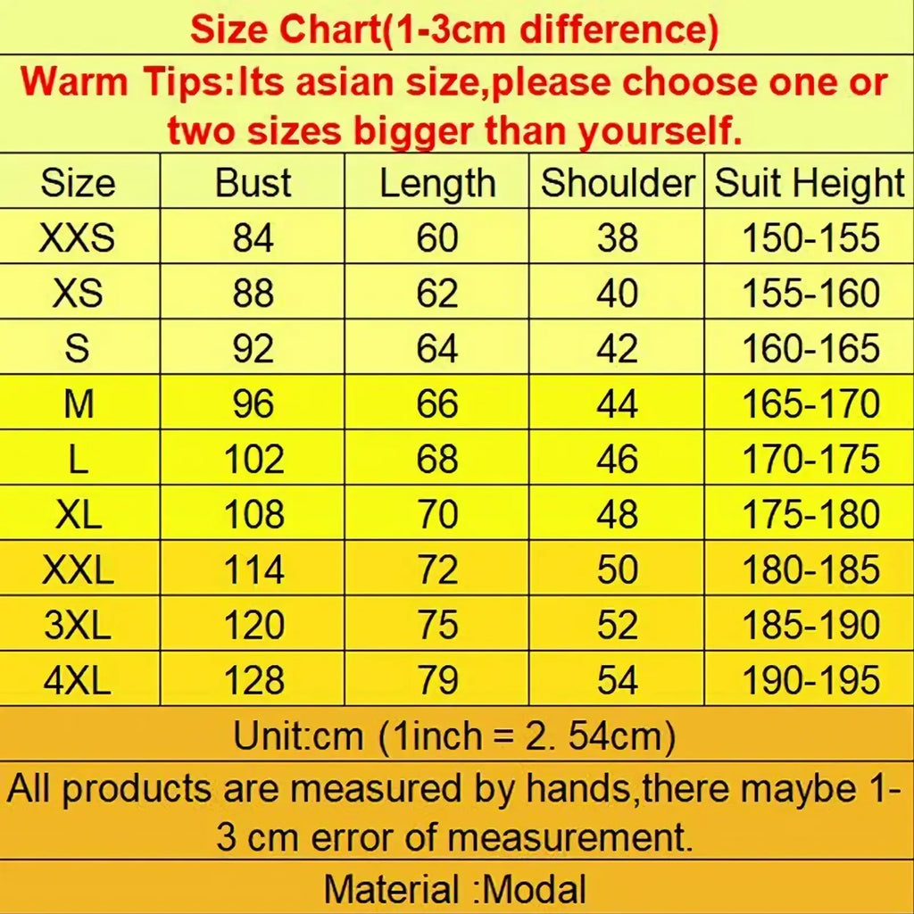 Yellow size chart for modal gamer perfect day graphic t shirt men with measurements in centimeters
