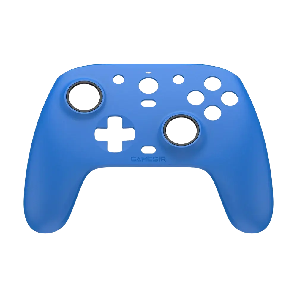 Blue Gamesir G7 magnetic faceplate and accessories kit grip with matte finish and black circular accents around analog sticks
