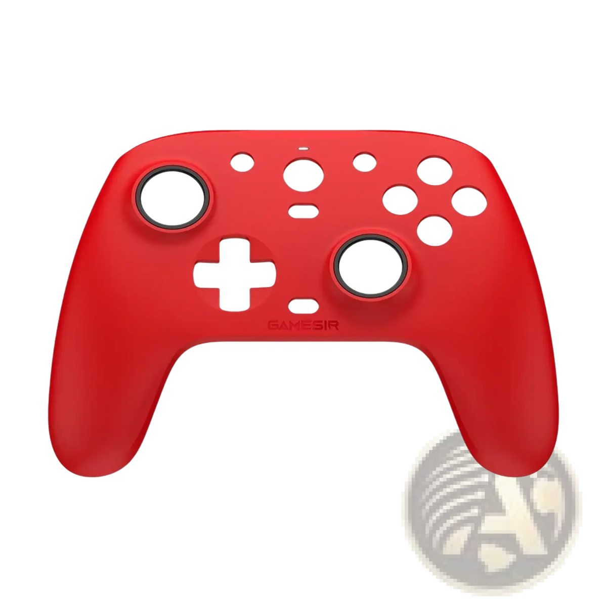 Red silicone controller grip for Nintendo Switch Pro in the Gamesir G7 magnetic faceplate and accessories kit