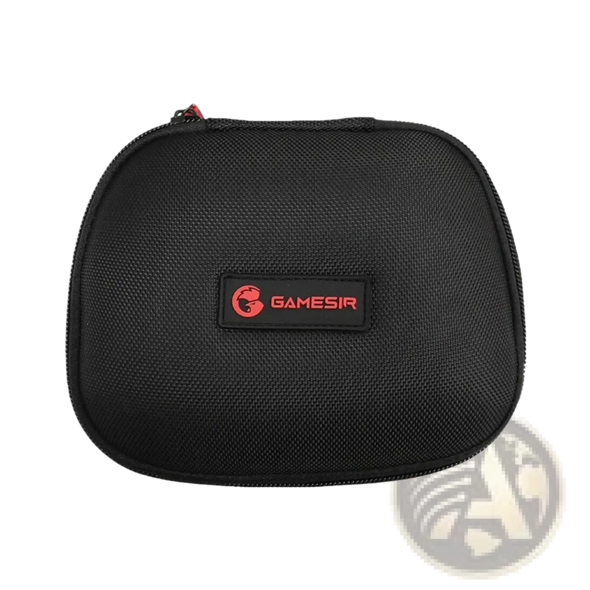 Black textured fabric carrying case with red zipper and rectangular gamesir logo patch for gamesir g7 magnetic faceplate kit