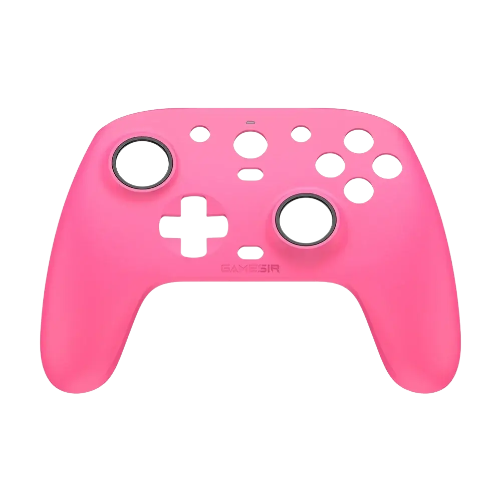 Pink silicone controller grip with anti-friction rings for xbox series in gamesir g7 pro carrying case accessories