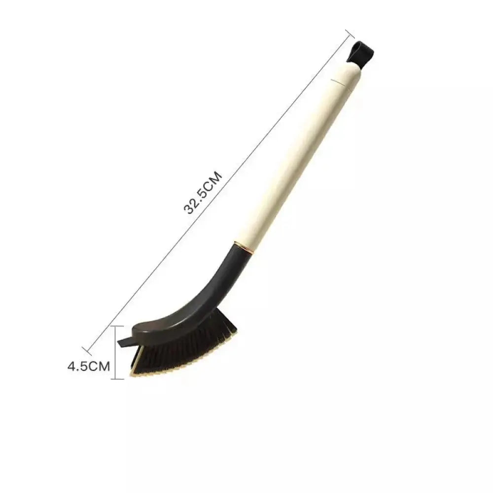 A 32.5cm 3-in-1 crevice and gap cleaning brush with a cream handle, black grip, and dense dark bristles for thorough cleaning