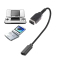 Black type-c female to gba sp adapter cable for gba sp gameboy usb charger cable compatible with game console use