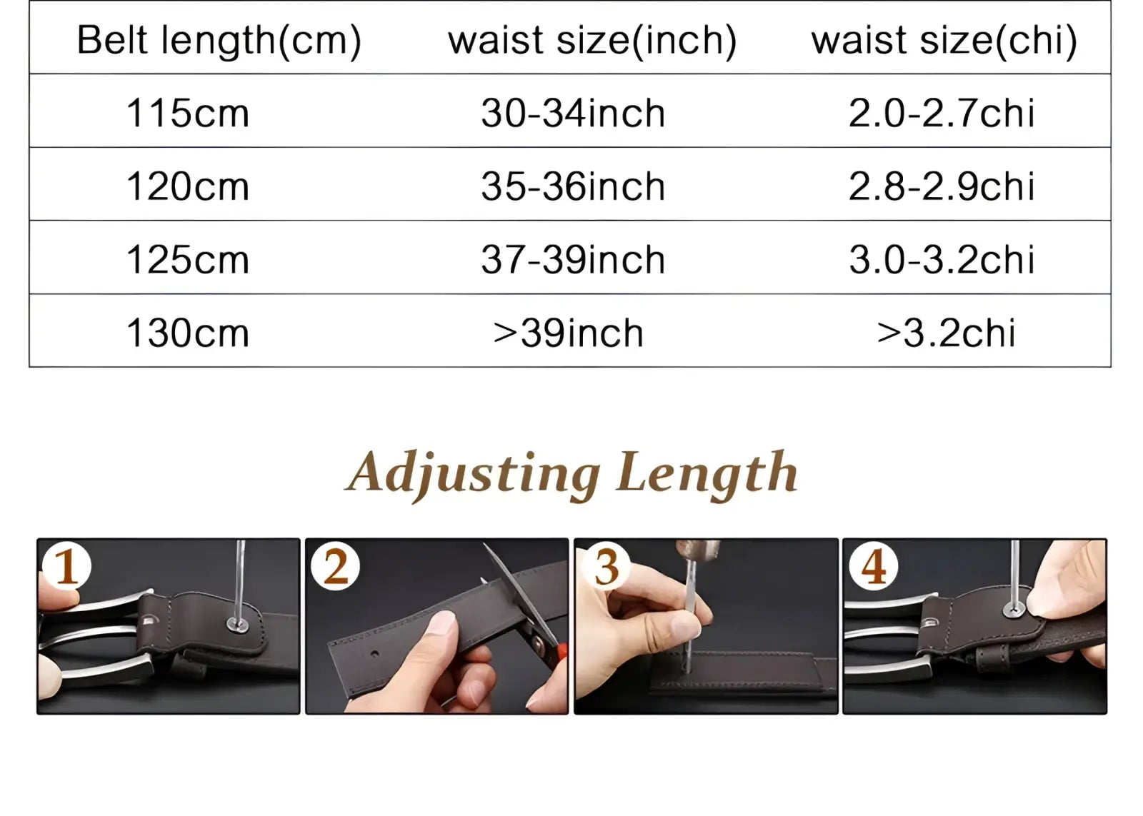 Genuine leather men reversible black belt with silver-toned buckle and adjustable length for versatile wear