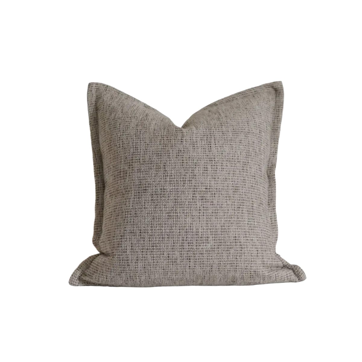 Beige textured cushion cover with brown maillard geometric jacquard woven fabric for retro pillowcase