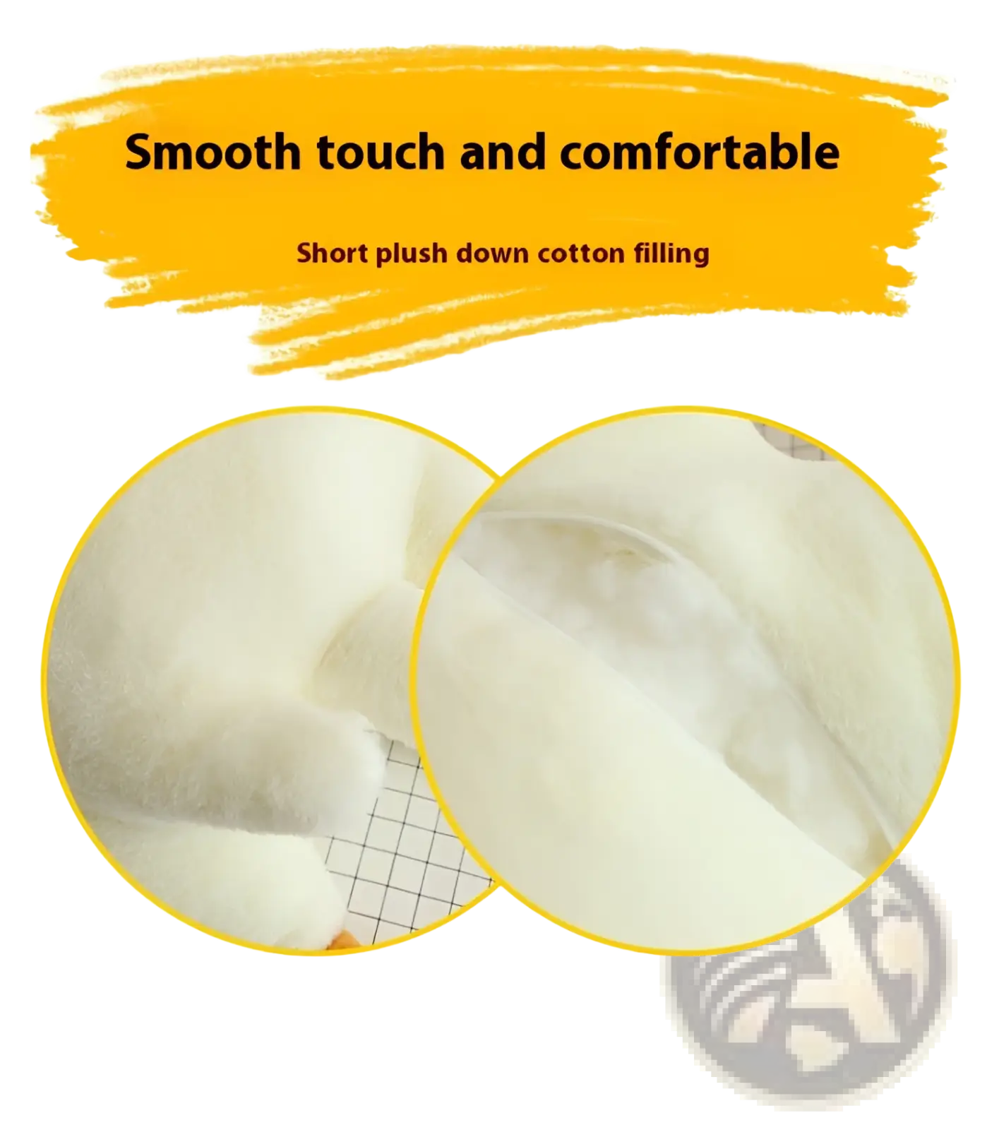 Giant white goose plush body pillow toy filled with soft, fluffy white short plush down cotton for comfort and support