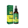 Eelhoe king of ginger 7 days ginger germinal oil spray in dark amber glass bottle to strengthen hair roots